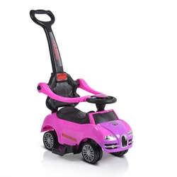 Moni Rider 208 Stroller Ride On Car with Handle Pink for 12+ Months 3800146230869