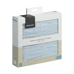 Kikka Boo Κουβέρτα από μουσελίνα διπλής στρώσης 100x100 cm Stripy Friends 31103010094