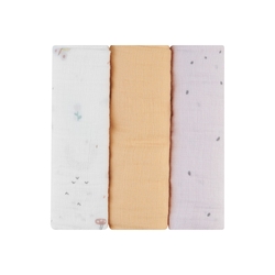 Kikka Boo Πανες Αγκαλιάς από μουσελίνα 3 τεμάχια 75x75 cm Hedge-hugs 31103010087