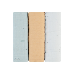 Kikka Boo Σετ 3 τμχ Πάνες αγκαλιάς από μουσελίνα 75x75 cm Sleepy Sheep 31103010091