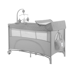 Kikka Boo Nighty Night παρκοκρέβατο 2 επιπέδων Grey 31003010118