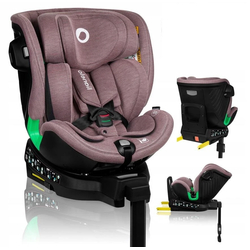Lionelo Harmony i-Size 360° 40-150 cm Περιστρεφόμενο Κάθισμα Αυτοκινήτου Pink Mauve Bamboo