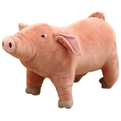 Μεγάλο Λούτρινο Γουρουνάκι Ζουπιχτό 60cm - Ροζ