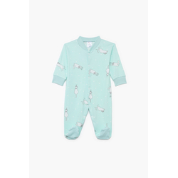 Pretty Baby Winter Baby Sleepsuit Long Sleeve Animals Mint