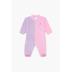 Pretty Baby Winter Velour Baby Sleepsuit Long Sleeve Unicorn Pink Lilac