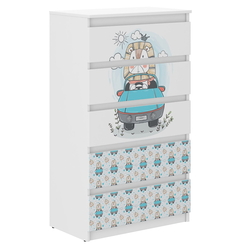 Children's Chest of Drawers R5 70x40x121cm Lion King