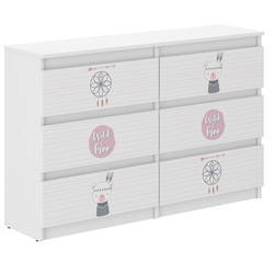 Παιδική Συρταριέρα Σιφινιέρα R120 30x120X77 cm Indian Bear