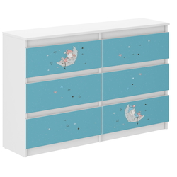 Children's Chest of Drawers R120 30x120X77cm Sleepyhead