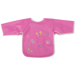 Moni Waterproof Bib with Sleeves - Pink