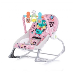 Chipolino Baby Spa Εως 18 κιλά Μουσικό Ρηλάξ με Δόνηση - Pink (SHEBS02303PI)