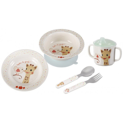 Sophie La Girafe Σετ Φαγητού από Μελαμίνη με Αντιολισθητική Βάση 5τμχ 6+ μηνών 460007