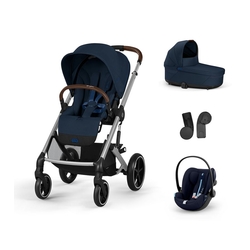 Cybex Balios S Lux Set 4 in 1 SLV Car Seat with Cloud G i-Size Plus Ocean Blue 70000538