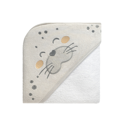 Kikka Boo Απαλή Πετσέτα με κουκούλα 90/90 cm Seally Me 31104010071