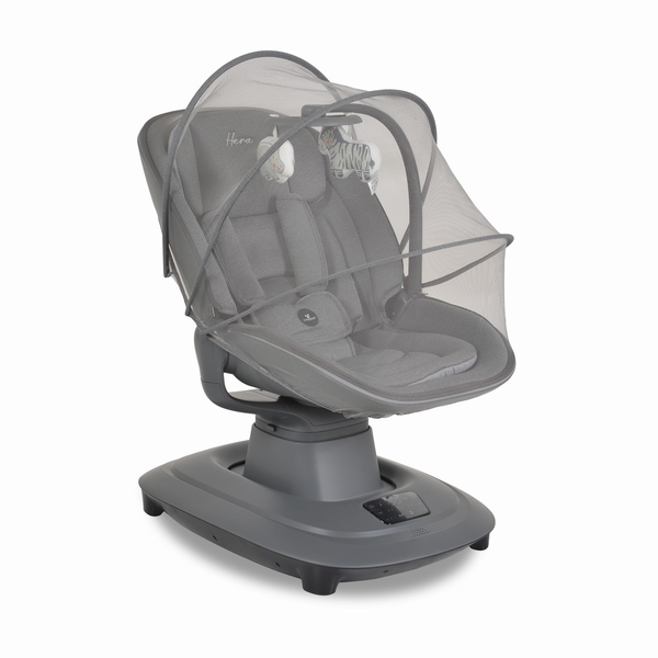 Cangaroo Hera Smart Baby Swing – 7 Modes, App Control & Mosquito Net dark grey 3801005210350