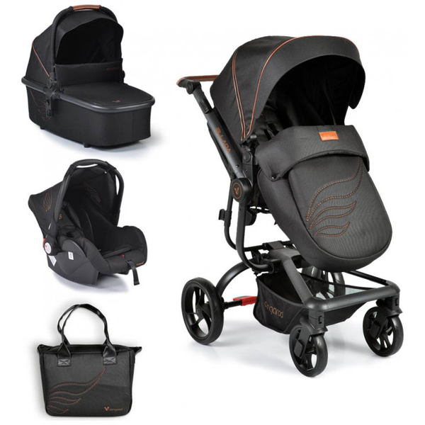 Cangaroo Ellada 3 in 1 Σύστημα Μεταφοράς 0+ μηνών Μαύρο 3800146235635