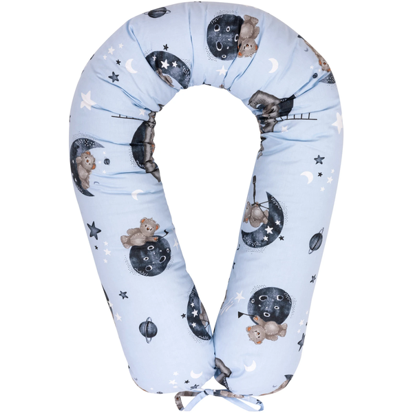 JUKKI V Type Πολυλειτουργικό Μαξιλάρι Θηλασμού και Εγκυμοσύνης 170cm Astro Bear