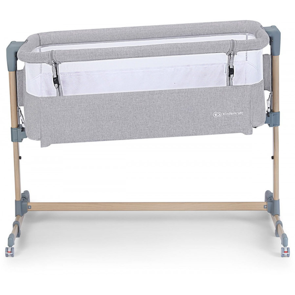 Kinderkraft Neste Air Ρυθμιζόμενο Λίκνο με Στρώμα Grey Wood KKLNEAIRGRY00W (Δώρο Super Απαλή Κουβερτούλα)