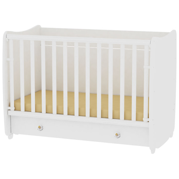 Βρεφική Ξύλινη Μετατρεπόμενη Κούνια Lorelli Dream 120 x 60 cm  - White 10150420024