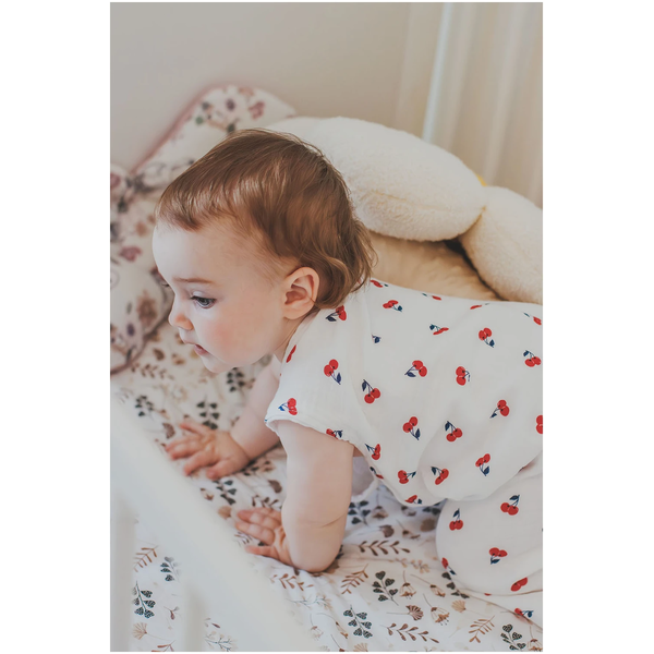 Jukki Βρεφικός Υπνόσακος 2,5 TOG με πόδια 3-12 μηνών Cherries Μουσελίνα