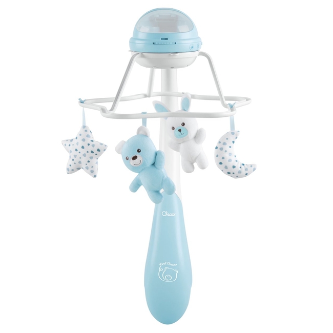 Chicco Rainbow 3 in 1 Mobile Musical Rotating Swing Toy Blue 00011041200000