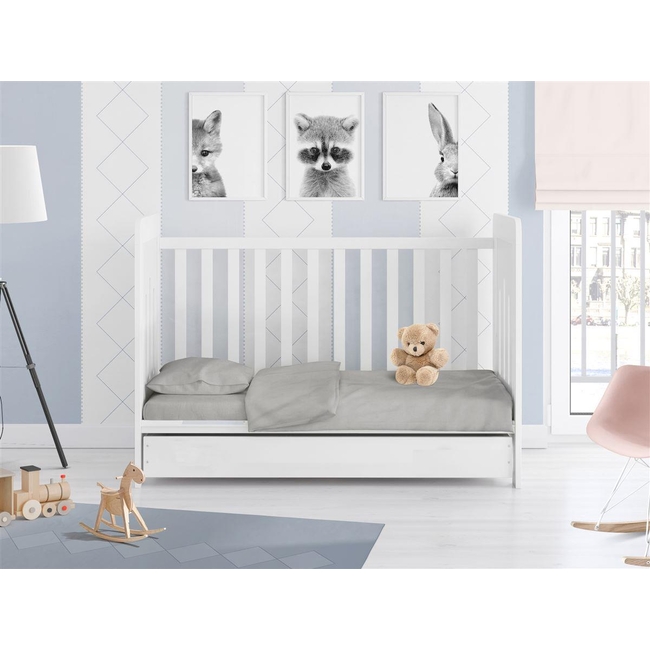 Dimcol ΠΑΠΛΩΜΑ ΚΟΥΝΙΑΣ bebe Solid 496 120X160 Elephant Cotton 100%