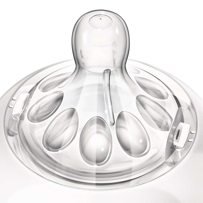 Philips Avent SCF044/27 Silicone teats Natural 4 holes (2 pieces) 6M+