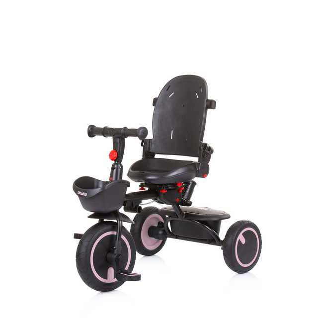 Chipolino Πτυσσόμενο τρίκυκλο 360 κάθισμα "Quick Fold" rose water TRKQF025RW