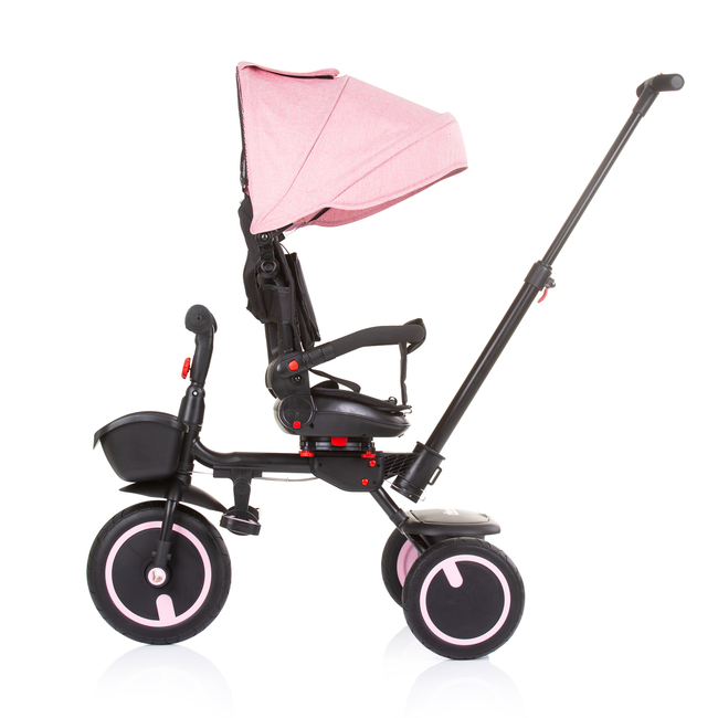 Chipolino Πτυσσόμενο τρίκυκλο 360 κάθισμα "Quick Fold" rose water TRKQF025RW