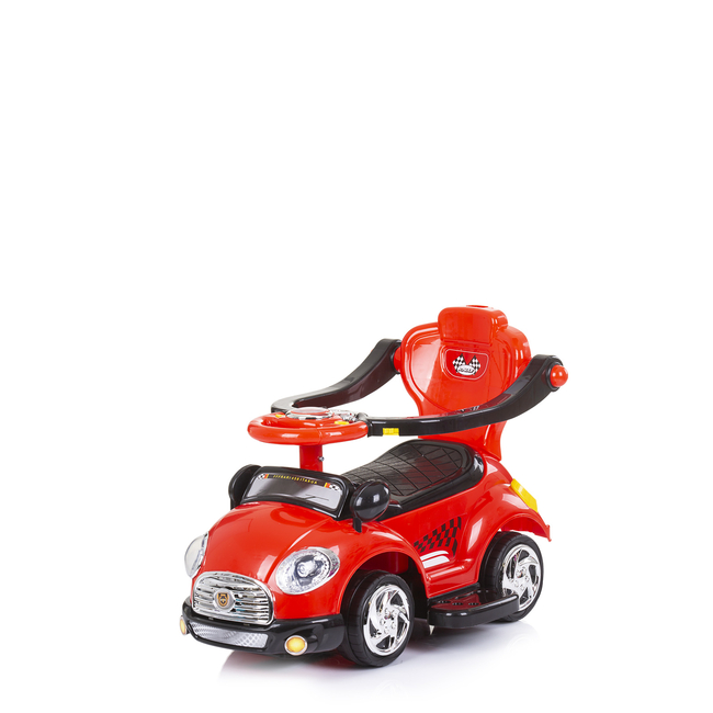 Chipolino Παιδικό αυτοκίνητο με χειρολαβή και θόλο Super Car κόκκινο ROCSC0232RE