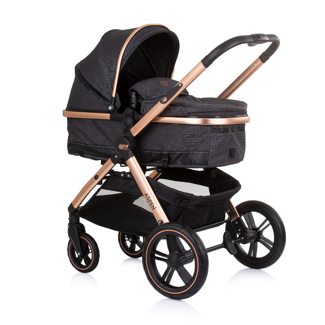 Chipolino Baby stroller up to 22 kg "Aspen" ebony KKAS02301EB