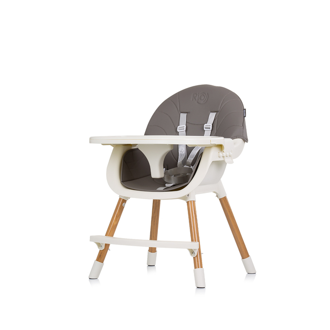 Chipolino High chair  2 in1 "Rio"graphite STHRI02301GT