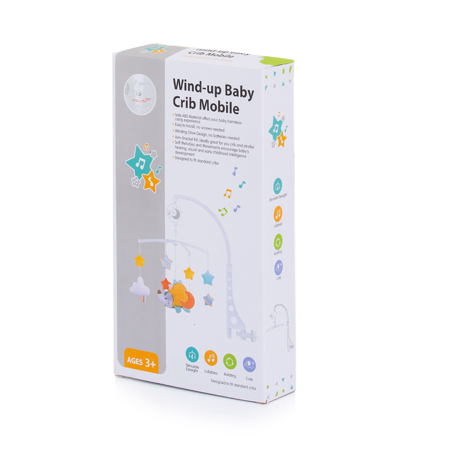 Chipolino Mobile for bed "Pink elephant" MILS02301PE