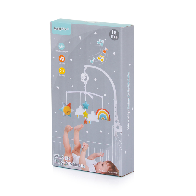 Chipolino mobile Μουσικό Κρεμαστό Παιχνίδι για Βρεφική Κούνια "Ροζ ελέφαντας" MILS02301PE