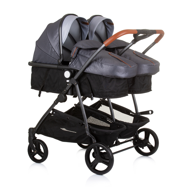 Chipolino Twin Stroller Duo Smart silver grey KBDS02402SG