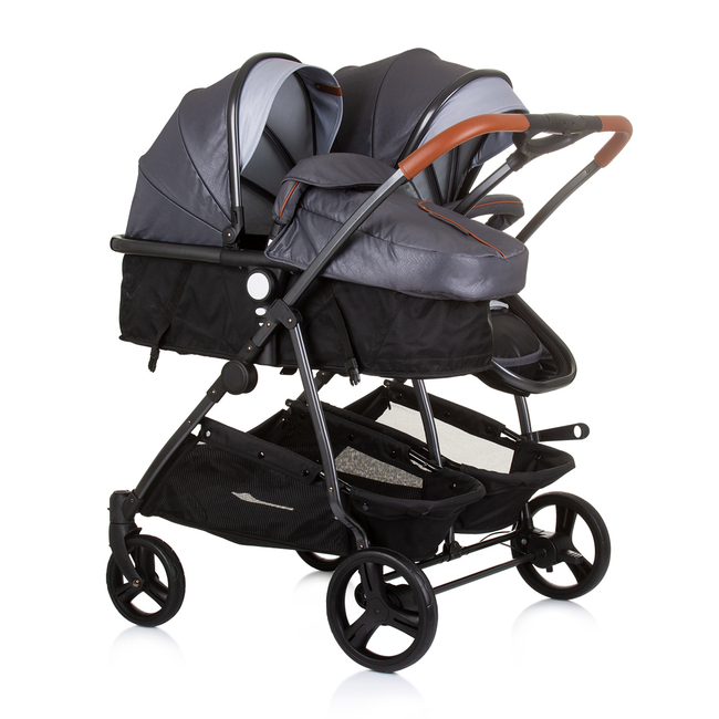 Chipolino Twin Stroller Duo Smart silver grey KBDS02402SG