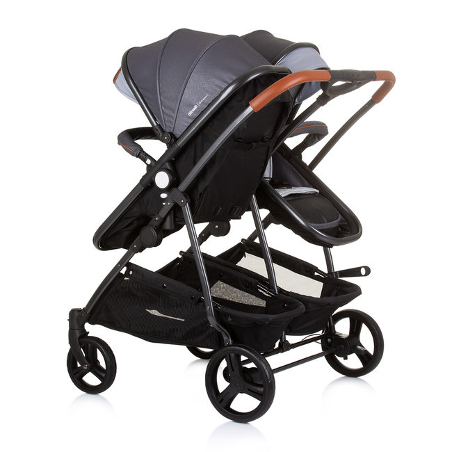 Chipolino Twin Stroller Duo Smart silver grey KBDS02402SG