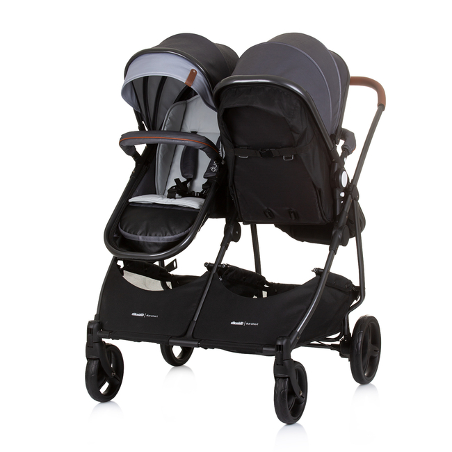 Chipolino Twin Stroller Duo Smart silver grey KBDS02402SG