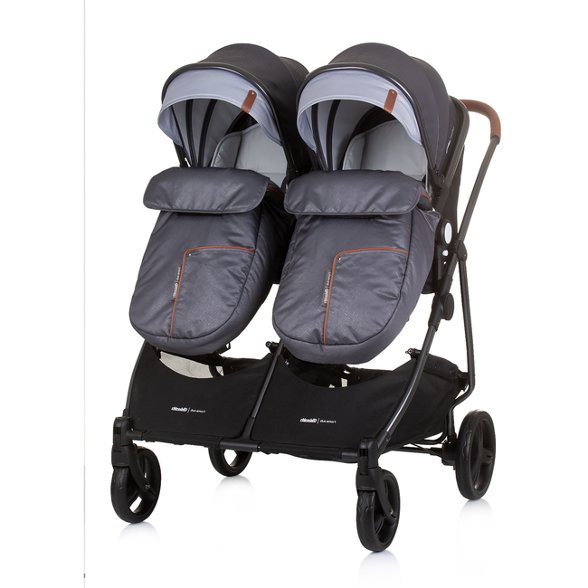 Chipolino Twin Stroller Duo Smart silver grey KBDS02402SG