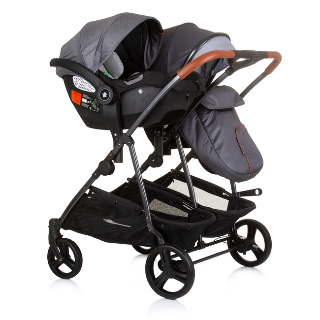 Chipolino Twin Stroller Duo Smart silver grey KBDS02402SG