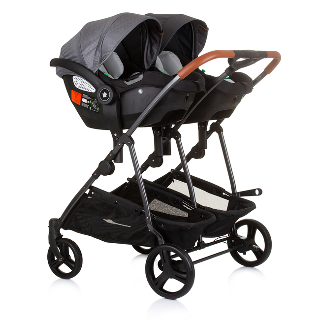 Chipolino Twin Stroller Duo Smart silver grey KBDS02402SG