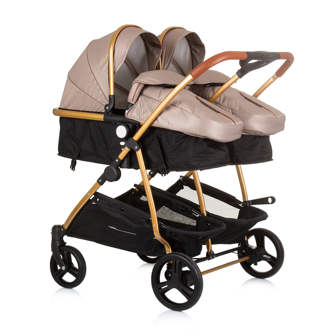 Chipolino Twin Stroller Duo Smart golden beige KBDS02403GB