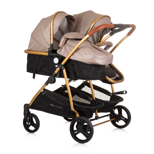 Chipolino Twin Stroller Duo Smart golden beige KBDS02403GB