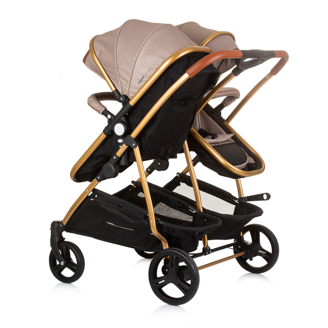 Chipolino Twin Stroller Duo Smart golden beige KBDS02403GB