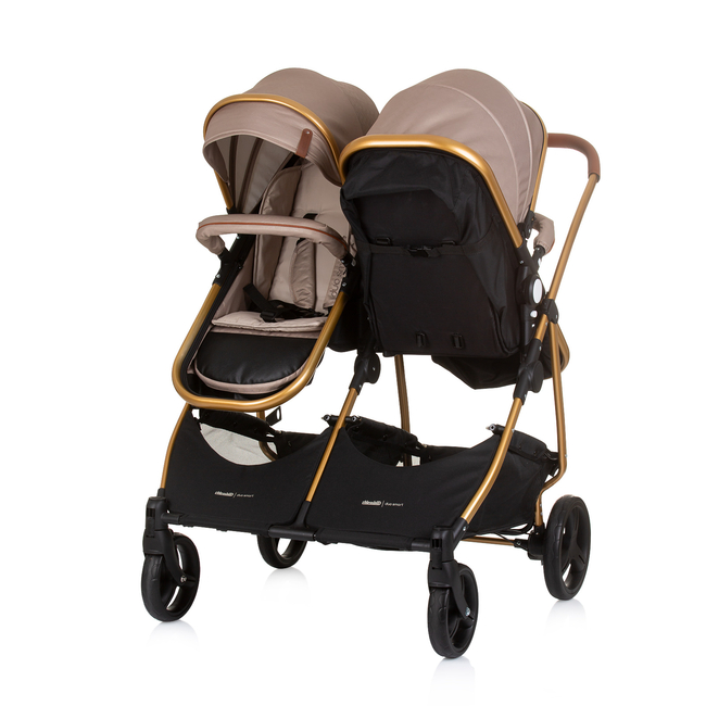 Chipolino Twin Stroller Duo Smart golden beige KBDS02403GB