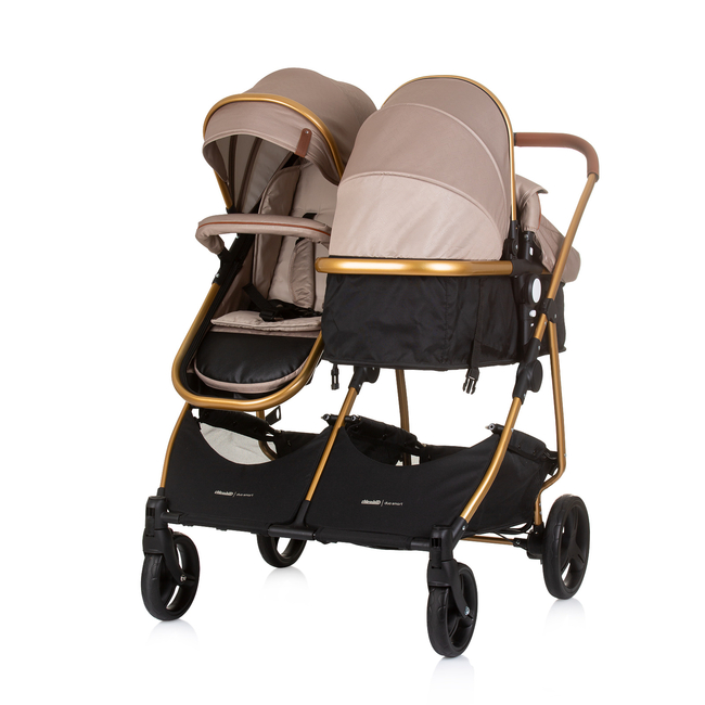 Chipolino Twin Stroller Duo Smart golden beige KBDS02403GB