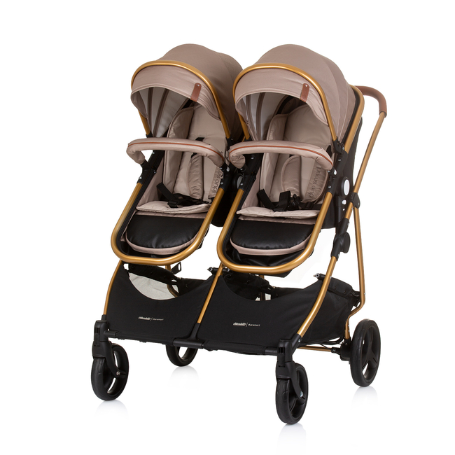 Chipolino Twin Stroller Duo Smart golden beige KBDS02403GB