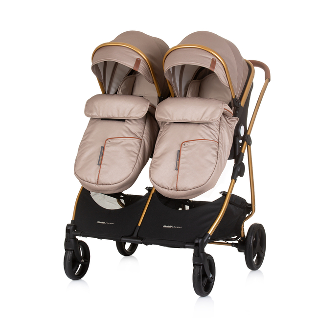 Chipolino Twin Stroller Duo Smart golden beige KBDS02403GB