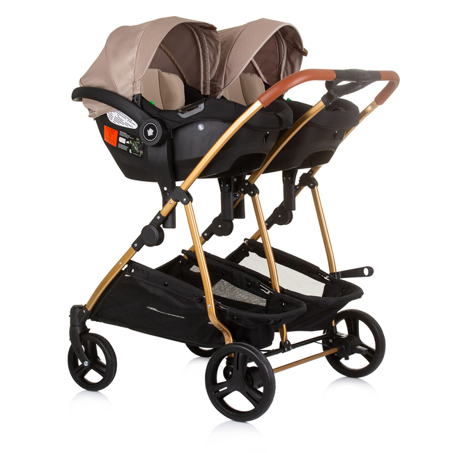 Chipolino Twin Stroller Duo Smart golden beige KBDS02403GB