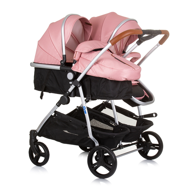 Chipolino Twin Stroller Duo Smart flamingo KBDS02405FL