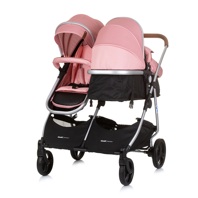 Chipolino Twin Stroller Duo Smart flamingo KBDS02405FL